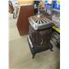 Image 2 : Wood Parlor Heater with Chrome Topper 33'' x 24'' x 22'' 