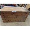 Image 1 : Large Wooden Crate with Lid 41'' x 22 3/4'' x 22''