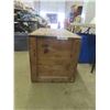Image 2 : Large Wooden Crate with Lid 41'' x 22 3/4'' x 22''
