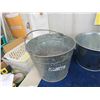 Image 2 : 3 Pails : 2 Grey Cup Festival Beer Pails , 1 Galvanized 