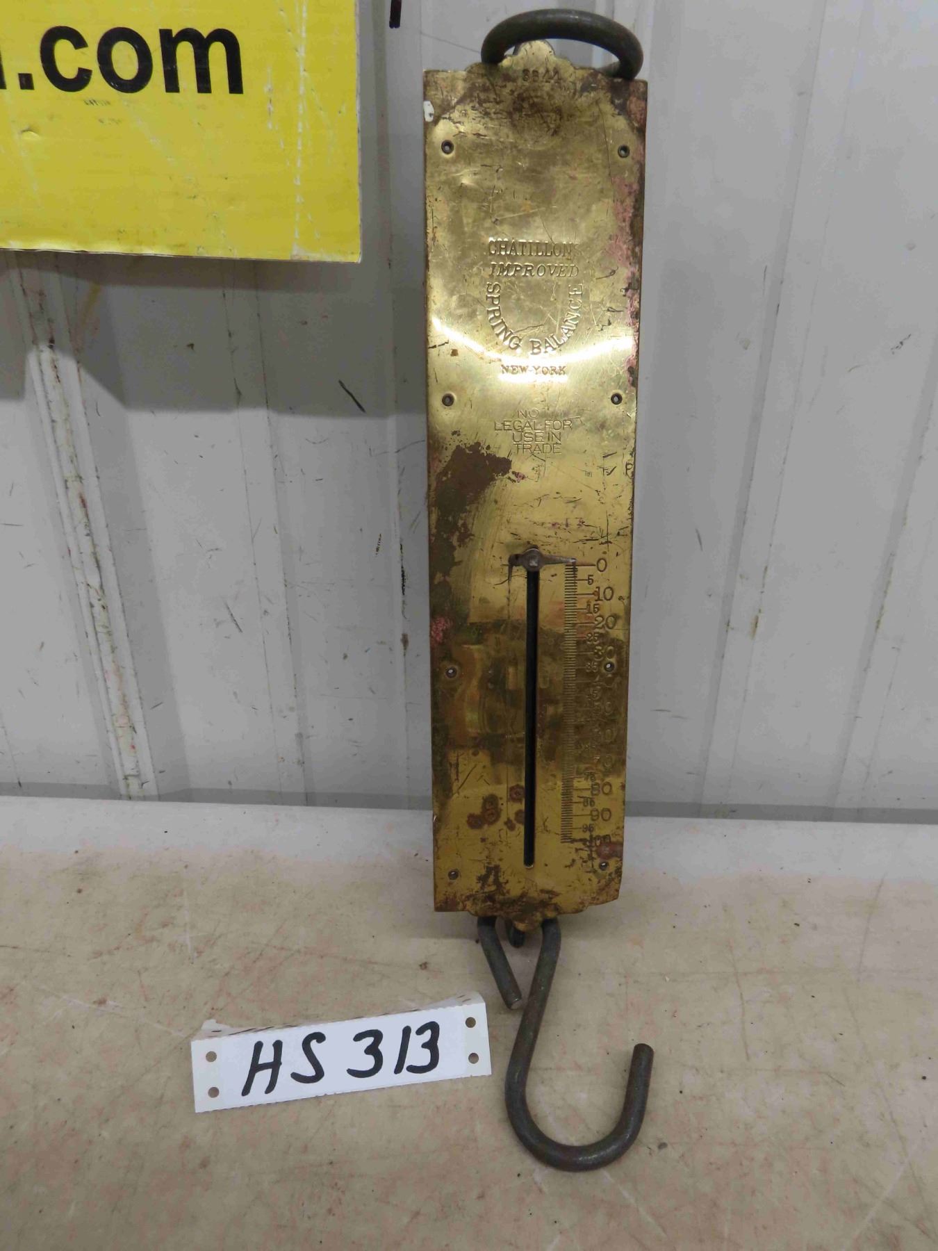 Chatillon's Improved Spring Balance Fish Weighing Scale with Brass Face ...