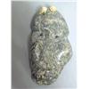 Image 1 : 5 1/2" soapstone mask by Rick Seaganna King Island   (2)  668C