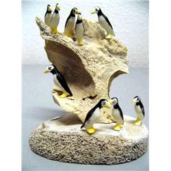 9 Bird Rookery by Gabriel Paynna of King Island 4 1/2" high (2)