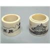 Image 1 : Pair of Scrimshawed Ivory Napkin Rings on Mammoth Ivory (2)