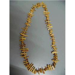 34"  Chunk Ivory and bead Necklace  (2)