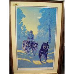 CHOICE  Rairin to Go, print by Fred Machentanz 1975 (100)