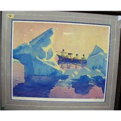 CHOICE  Search On Pressure Ice, print by Fred Machentanz 1985  (100)