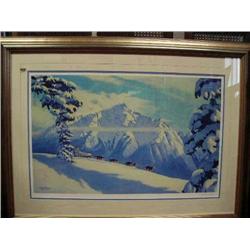 CHOICE  Glory of the Trail, print by Fred Machentanz 1974  (100)