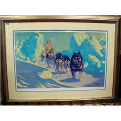 CHOICE Trail Through Pressure Ice, print by Fred Machentanz 1985 (100)