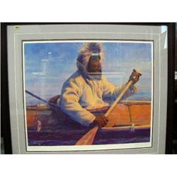 CHOICEKayak Man, print by Fred Machentanz 1981 (100)