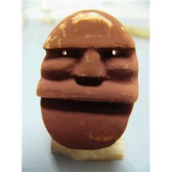 White Ivory 3" King Island Shaman Mask by Mark Seaganna  (2)