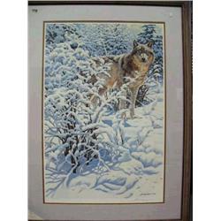 CHOICE Winter Spirity (Gray Wolves) print by Seerey Lester 1988 (100)