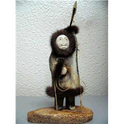10 1/2" whale bone hunter by Michael Scott  (2)