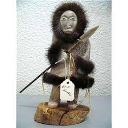 Whale bone hunter by Michael Scott 9" (2)  61F