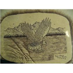 Pen and Ink Drawings on Rabbit Skin by Roger Wallu, Nome, AK 1988  (2)