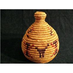 Hooper Bay Basket w/ purple and red design (2)