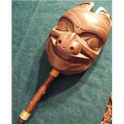 Haida Shaman's Dance Rattle, representing a Bear's Head (37)