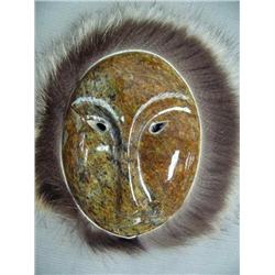 CHOICE on 5 Soapstone Masks, 7 1/2" by Michael Scott (2)