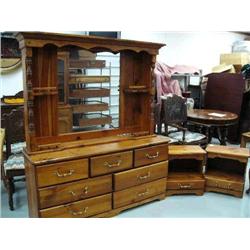 3 Piece Pine Bedroom set, circa 1975, as is condition (84)