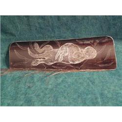 CHOICE on 4 Scrimshawed Baleen Platchets  w/ Sea Otters(2)