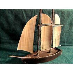 14 1/2" x 12 1/2"  5 Sails Baleen Ship (2)