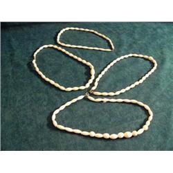 Lot of 4 Ivory Necklaces 16"  (T Lot)
