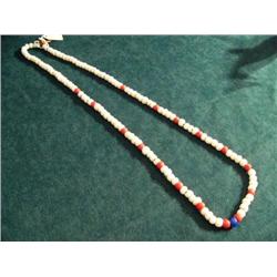 34" Kodiak Trade Bead Necklace, Padres,   (T Lot)