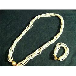 CHOICE on 6 32" 6 Strand Freshwater Pearl Necklaces &  Bracelets, (2)