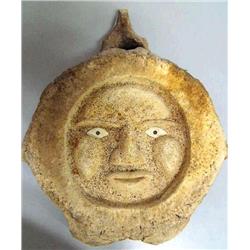 Whalebone Mask with Inset Ivory Eyes 11" x 9 1/2"  (2)   647C