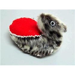 Sealskin 6" Bird / Pin Cushion Flora Wassillie of Togiak, Alaska