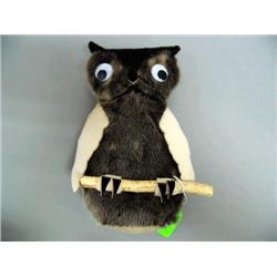 Sealskin Owl done by Flora Wassillie of Togiak, Alaska (2)