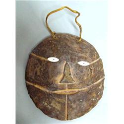 Whalebone and Ivory Mask 7" x 6 1/2" by Mark Seeagana (2)