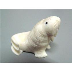 Ivory 2" x 2" Walrus by Silook (2)
