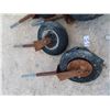 Image 3 : 4 Large & 6 Small Scaffolding Tires