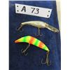 Image 2 : 10 Vintage Lures + Small Fishing Box