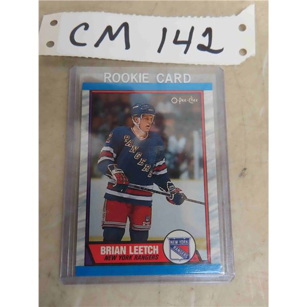 1989/90 O-Pee-Chee Brian Leetch Rookie Card 