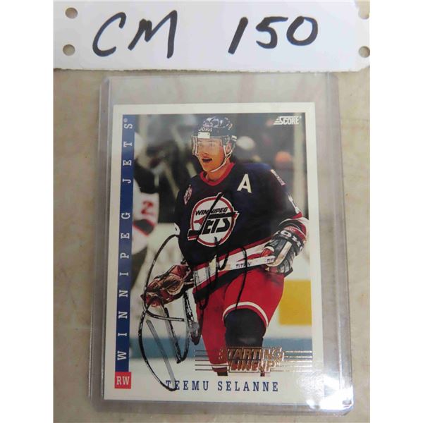 Teemu Selanne Signed Card