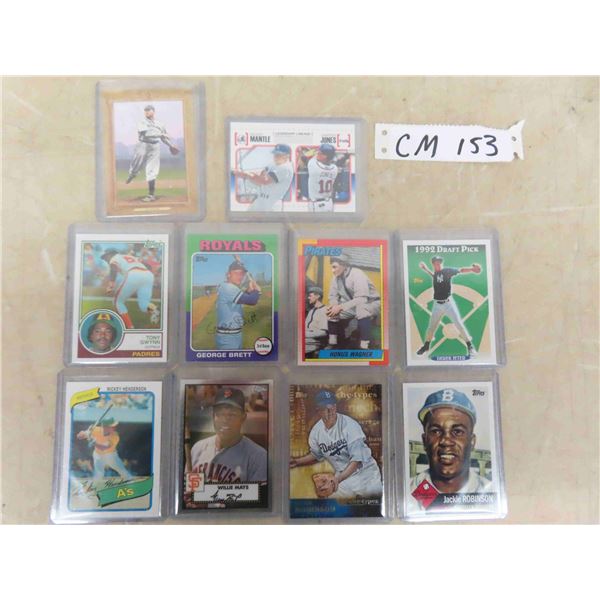 10 Assorted Baseball Cards