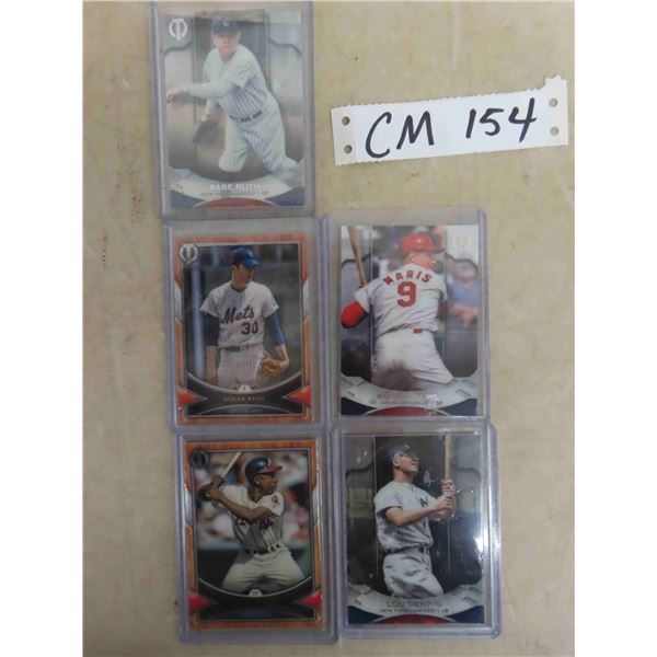 5 Assorted Baseball Cards