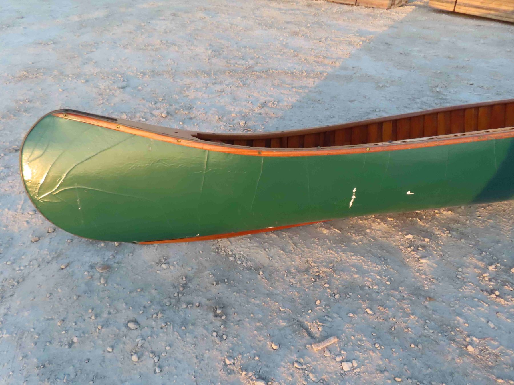 Cedar Strip Canoe 14ft - made with Black Walnut