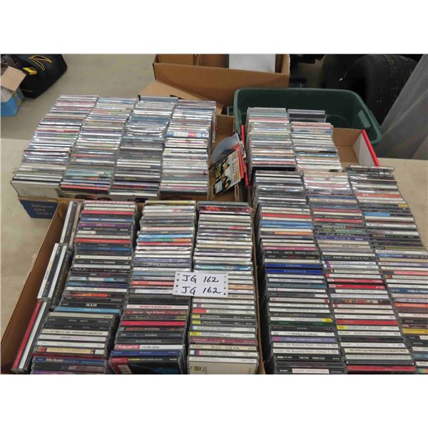 5 Boxes of CDs - All Genres - Total CDS 400 ++