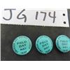 Image 3 : 62 Vintage Emerson + District Schools Field Day Pinback Buttons - 1938-39