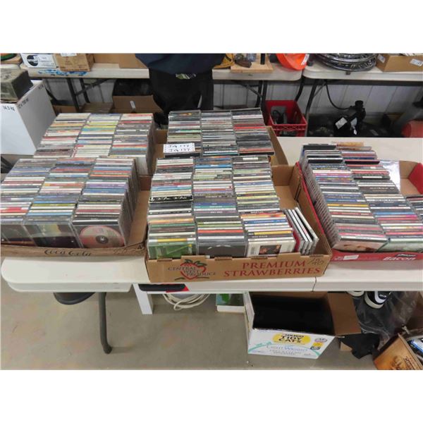 5 Boxes of CDs - All Genres - Total CDS 400 ++