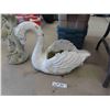 Image 2 : Lawn Ornaments; Concrete Swan Planter, 24" Cherub