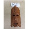 Image 3 : 3 Pieces of Tribal Art ; 2 Hanging Masks & 40" Display