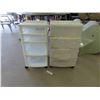 Image 1 : (2) 4 Drawer Plastic Rolling Organizers