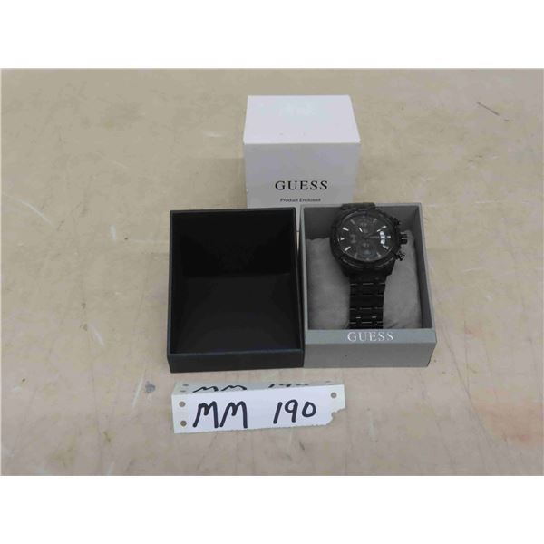 Men's Black Guess Watch