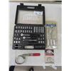 Image 1 : Socket Set + New 4 pc Tune Up Kit, Oil Filter Wrench, New Side Terminal Posts