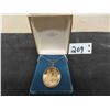 Image 1 : Franklin Mint Pendant 15 Grams Sterling Silver 24kt Gold Plated - Vintage 1976