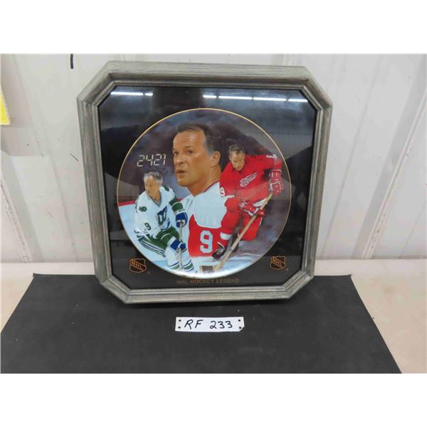 Gordie Howe Wall Plaque in Frame